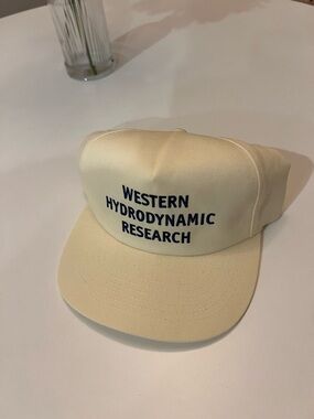 Western Hydrodynamic Research Cream Vintage Hat
